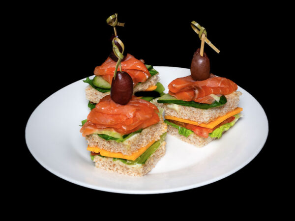 Smoked Salmon Mini Sandwich Platter | Vancouver Catering Online